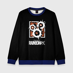 Свитшот детский Том Кленси радуга онлайн гейм, цвет: 3D-синий