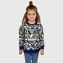 Свитшот детский Rainbow six pattern skull, цвет: 3D-синий — фото 2
