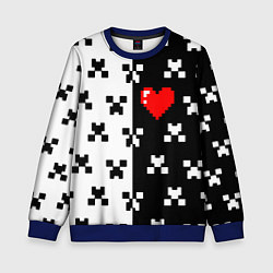 Свитшот детский Minecraft pattern love, цвет: 3D-синий