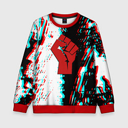 Свитшот детский СССР краска текстура, цвет: 3D-красный