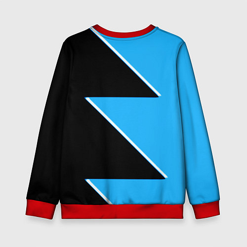 Детский свитшот Napoli fc geometry blue / 3D-Красный – фото 2