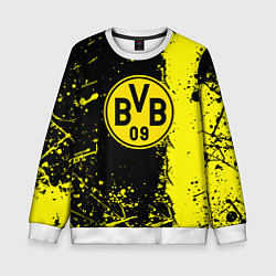 Свитшот детский Borussia fc краски, цвет: 3D-белый