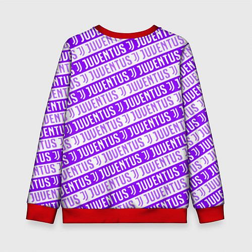 Детский свитшот Juventus pattern / 3D-Красный – фото 2