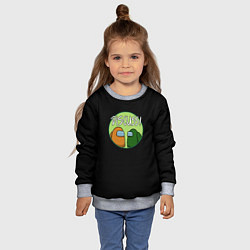 Свитшот детский Among us disquus, цвет: 3D-меланж — фото 2