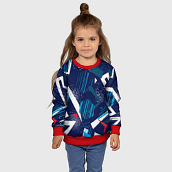 Свитшот детский Абстрактный фон с пятнистым узором, цвет: 3D-красный — фото 2