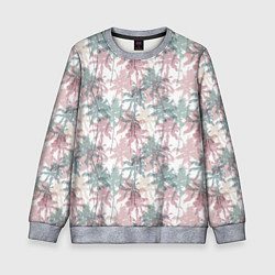 Детский свитшот Пальмы разноцветные