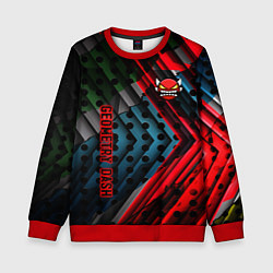 Свитшот детский Geometry dash game steel, цвет: 3D-красный