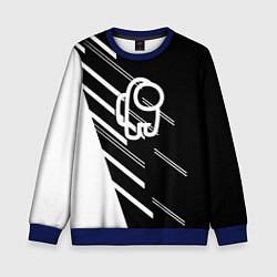Свитшот детский Among us pattern sport, цвет: 3D-синий