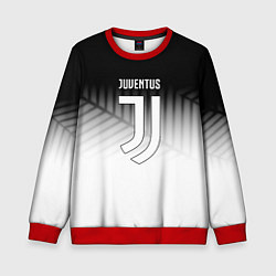 Свитшот детский Ювентус геометрия, цвет: 3D-красный