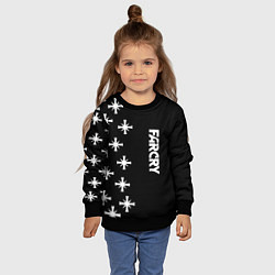 Свитшот детский Farcry текстура знаки, цвет: 3D-черный — фото 2