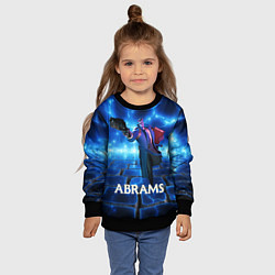 Свитшот детский Deadlock Abrams синие молнии, цвет: 3D-черный — фото 2