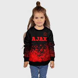 Свитшот детский Ajax - red gradient посередине, цвет: 3D-черный — фото 2