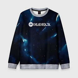 Детский свитшот Deadlock logo синие молнии