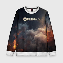 Детский свитшот Deadlock лого и туман