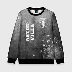 Свитшот детский Aston Villa - grey gradient вертикально, цвет: 3D-черный