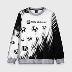Свитшот детский BMW x honda pattern, цвет: 3D-меланж