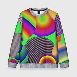 Детский свитшот Яркие шары с градиентом