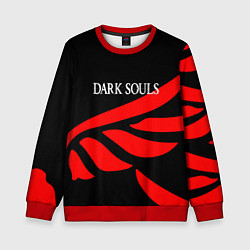 Свитшот детский Dark souls game wings, цвет: 3D-красный