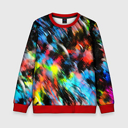 Детский свитшот Цветные краски абстракция