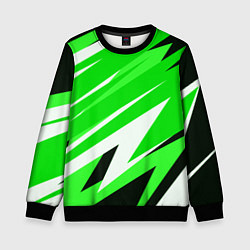 Детский свитшот Geometry stripes green