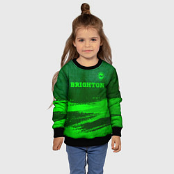 Свитшот детский Brighton - green gradient посередине, цвет: 3D-черный — фото 2