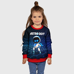 Свитшот детский Астро бот, цвет: 3D-красный — фото 2