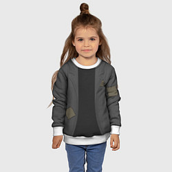 Свитшот детский Франкенштейн верх костюма, цвет: 3D-белый — фото 2