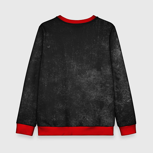 Детский свитшот Ice creep - рожок мороженого черепа / 3D-Красный – фото 2