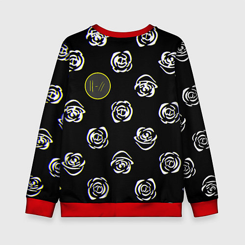 Детский свитшот Twenty one pilots rose / 3D-Красный – фото 2