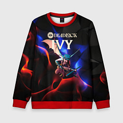 Свитшот детский Ivy Deadlock, цвет: 3D-красный