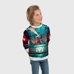 Свитшот детский Плющ Deadlock, цвет: 3D-белый — фото 2