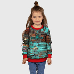 Свитшот детский Уличный гонщик кс, цвет: 3D-красный — фото 2