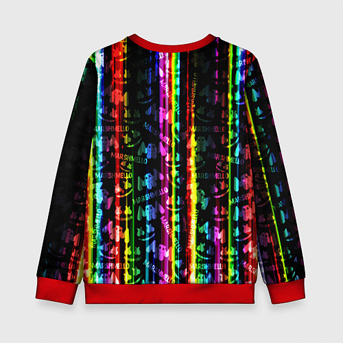 Детский свитшот Marshmello градиент / 3D-Красный – фото 2