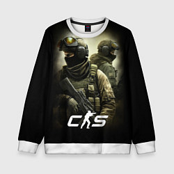 Свитшот детский CS спецназ, цвет: 3D-белый