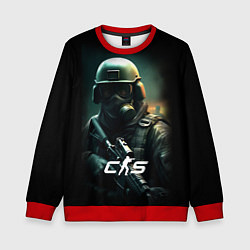 Свитшот детский CS counter terrorist, цвет: 3D-красный