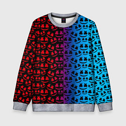Детский свитшот Marshmello gradient