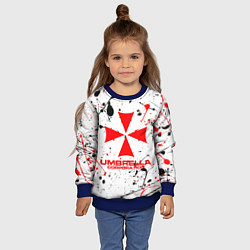 Свитшот детский Resident evil - краска, цвет: 3D-синий — фото 2