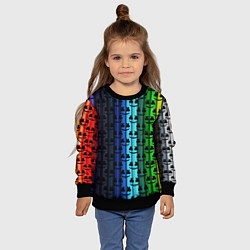 Свитшот детский Marshmello gradient, цвет: 3D-черный — фото 2