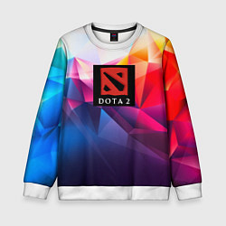 Свитшот детский DOTA geometry neon, цвет: 3D-белый