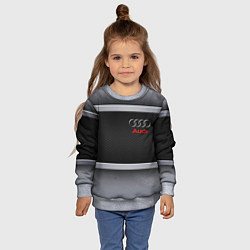 Свитшот детский Audi metal texture, цвет: 3D-меланж — фото 2