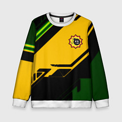 Свитшот детский Serious Sam geometry, цвет: 3D-белый