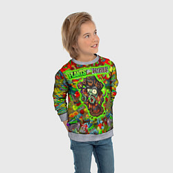 Свитшот детский Plants vs Zombies пират, цвет: 3D-меланж — фото 2