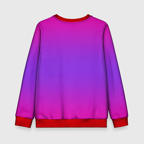 Детский свитшот Sally Face neon gradient / 3D-Красный – фото 2