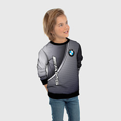 Свитшот детский BMW metalic auto metal, цвет: 3D-черный — фото 2