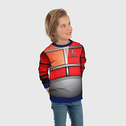Свитшот детский Lexus carbon car, цвет: 3D-синий — фото 2