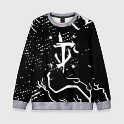 Свитшот детский Doom шторм краски, цвет: 3D-меланж