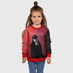Свитшот детский Макан - певец, цвет: 3D-красный — фото 2