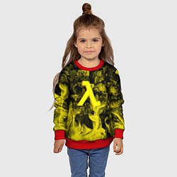 Свитшот детский Half life flame game, цвет: 3D-красный — фото 2