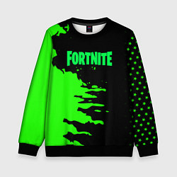 Свитшот детский Fortnite краски звезды, цвет: 3D-черный