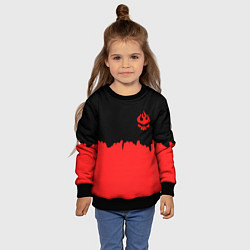 Свитшот детский Гуррен-Лаганн абстракция, цвет: 3D-черный — фото 2